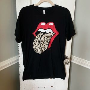 Rolling Stones Leopard Tee